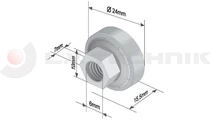 Roller 24mm EDSCHA 6741