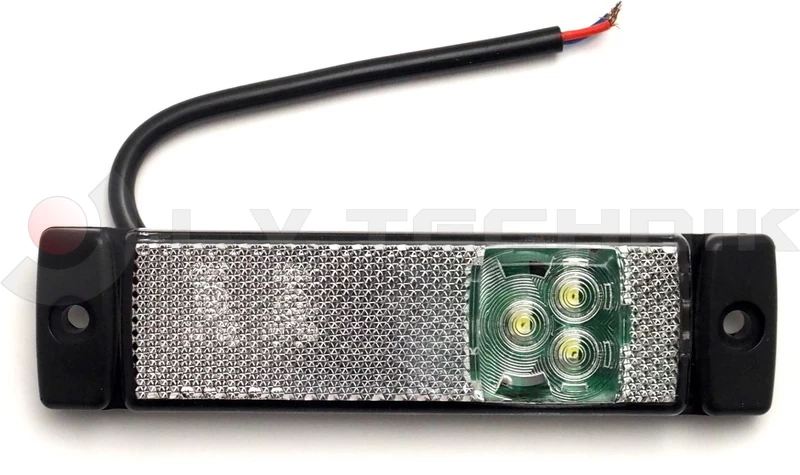 Helyzetjelző 3LED fehér LD127 24V