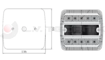 Hátsó lámpa LED LT70 10-30V fehér