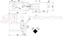 Curtain tensioner 12x12 squared