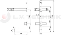 Fire extinguisher support 3-6kg