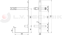 Fire extinguisher support 3-9kg