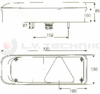 Tail lamp KRONE left