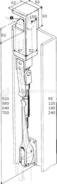 Billencszár H-11 120mm bal