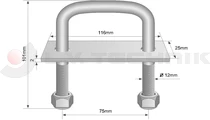 Lashing ring 100mm