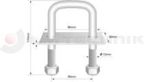 Lashing ring 110mm