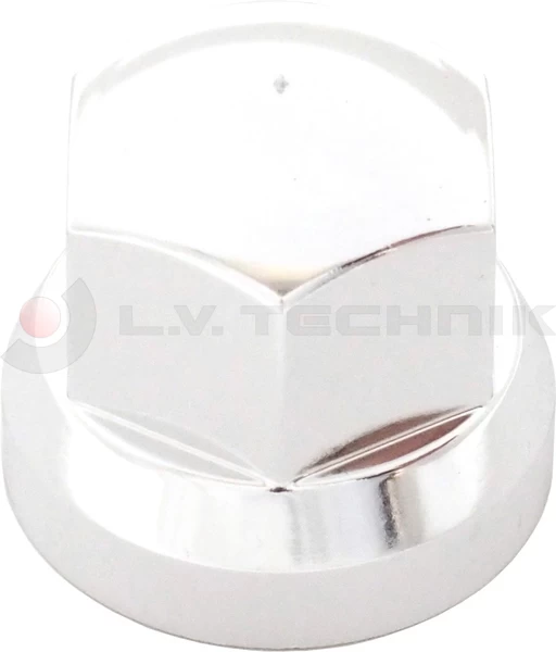 Screw cap 32mm chrome low