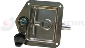 Recessed lock 121x124 inox 20-35mm