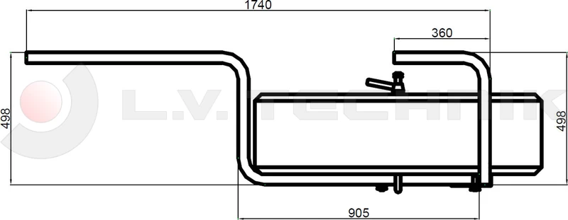 Wheel carrier for 385/65 R22,5 light