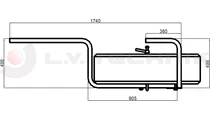 Wheel carrier for 385/65 R22,5 light