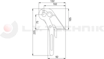 Tipper lock H-114/4,5 clamp right