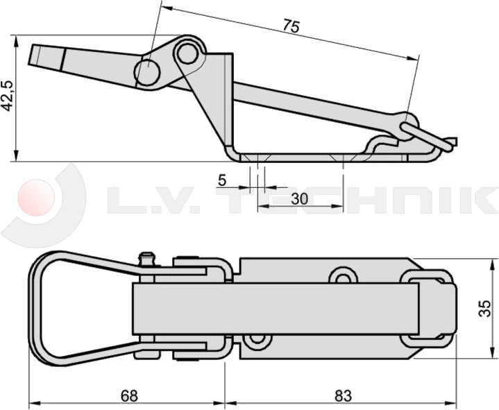 Shovel holder 40-60mm 