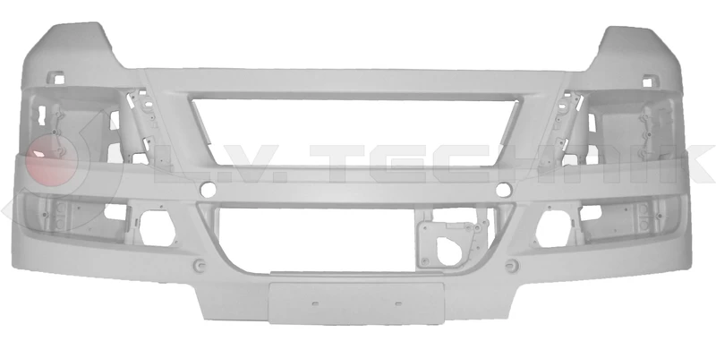 Primerized front bumper (white) with lampwashing housing with ACC MAN TGX