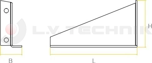 Bracket for squared water tank 30l