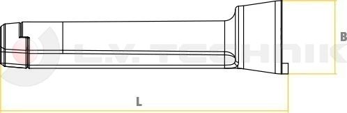 Plastic fixing support for chock E53