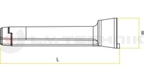 Plastic fixing support for chock E53