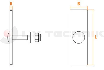 Fixing kit for "Magnelis" steel bar