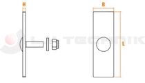 Fixing kit for "Magnelis" steel bar