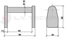 Slip for automatic rear lock 3,5t