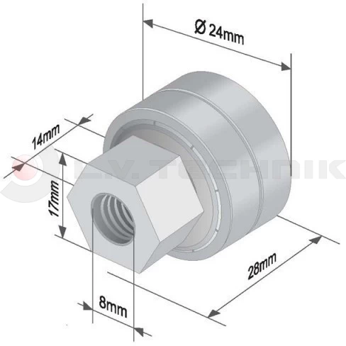 Roller 24mm Mixliner