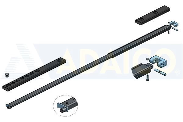 Pillar extension kit for hydraulic pump