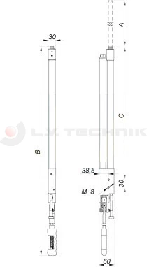 Rakonca hidr. emelő lift tető Adaico 450 mm