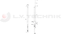 Rakonca hidr. emelő lift tető Adaico 450 mm