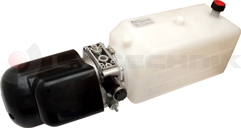 Power pack for tipper 24V/2000W 8l plastic tank