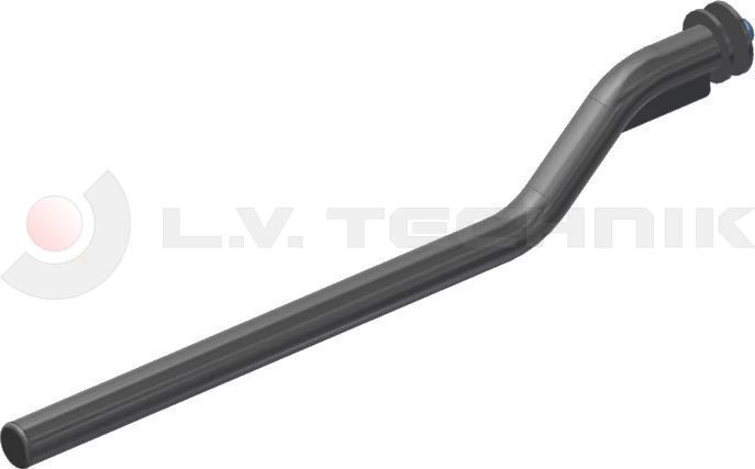 Mudguard support tube curved 42/750mm 1 screw