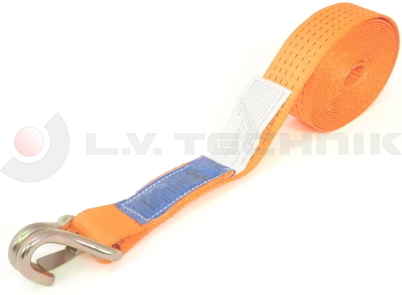 Long end for lashing 5t 50mm 5.5m with safety hook