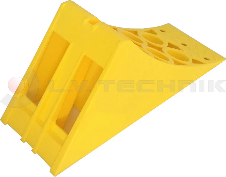 Homologated Yellow Plastic Chock New 335x122x147