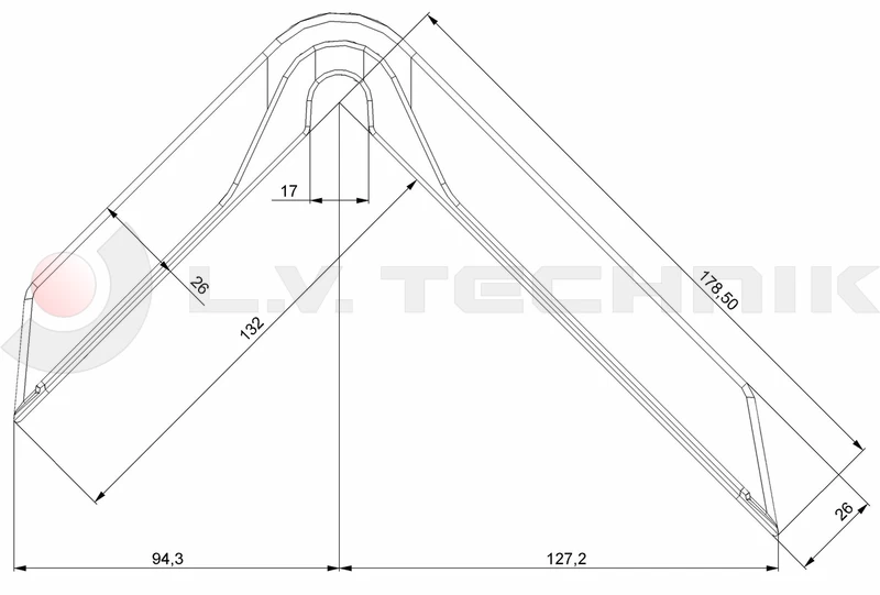 Corner protector XL light – 65mm