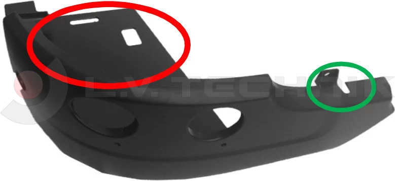 Corner bumper Scania 6 362mm right
