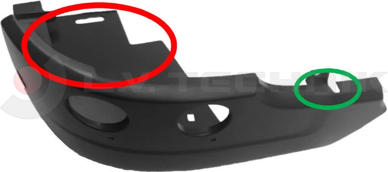 Corner bumper Scania 6 362mm right