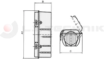 Tűzoltók.tartó kompl. 6-9kg TR2