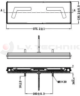 Rear LED lamp left