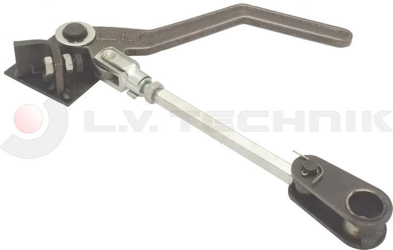 Over-center tipper lock 300mm with 26mm ring right