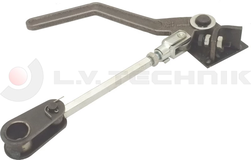 Over-center tipper lock 300mm with 26mm ring left