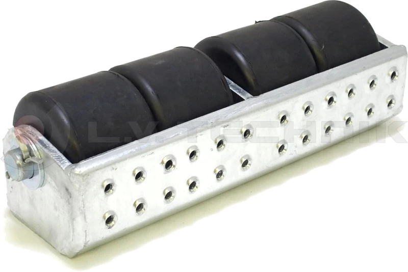 Horizontal roller bumpers (quadruple) with zinc plated housing