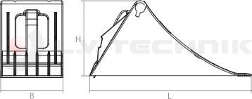 Homologated Yellow Plastic Chock New 335x122x147 with metal insertion