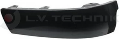 Corner bumper (black) Volvo FHv4 left