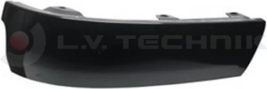 Corner bumper (black) Volvo FHv4 right