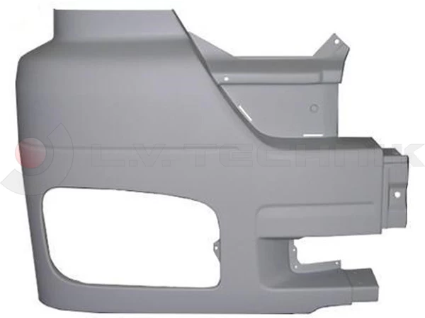 Corner bumper (grey) high Mercedes Axor Mega right