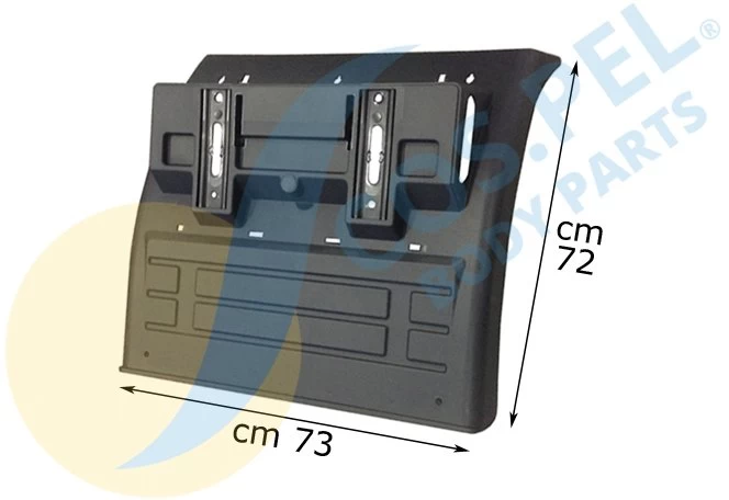 Rear Mudguard rear side (black) Iveco right