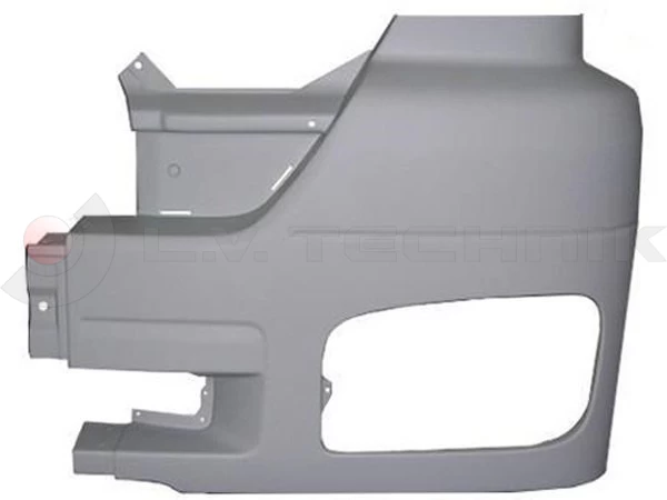 Corner bumper (grey) high Mercedes Axor Mega left