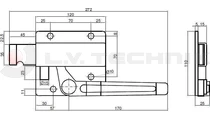 Lock for rear door right