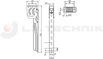 Lateral protection holder 572mm Magnelis®