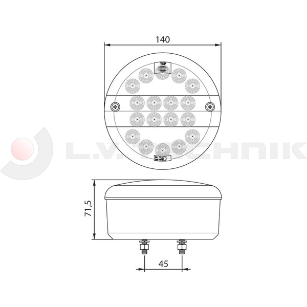 Rear lamp left