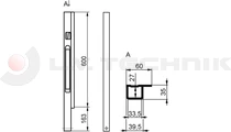 Pillar Kinnegrip K20 600 front left