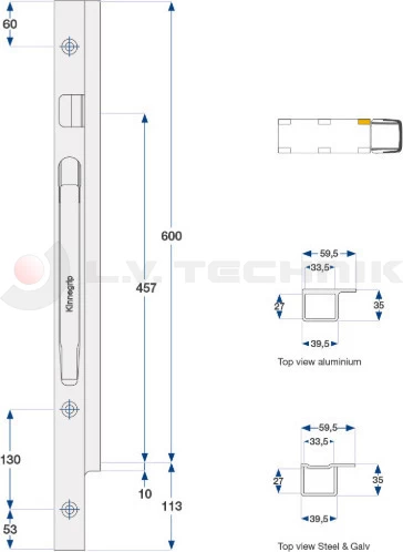 Pillar Kinnegrip K20 600 front